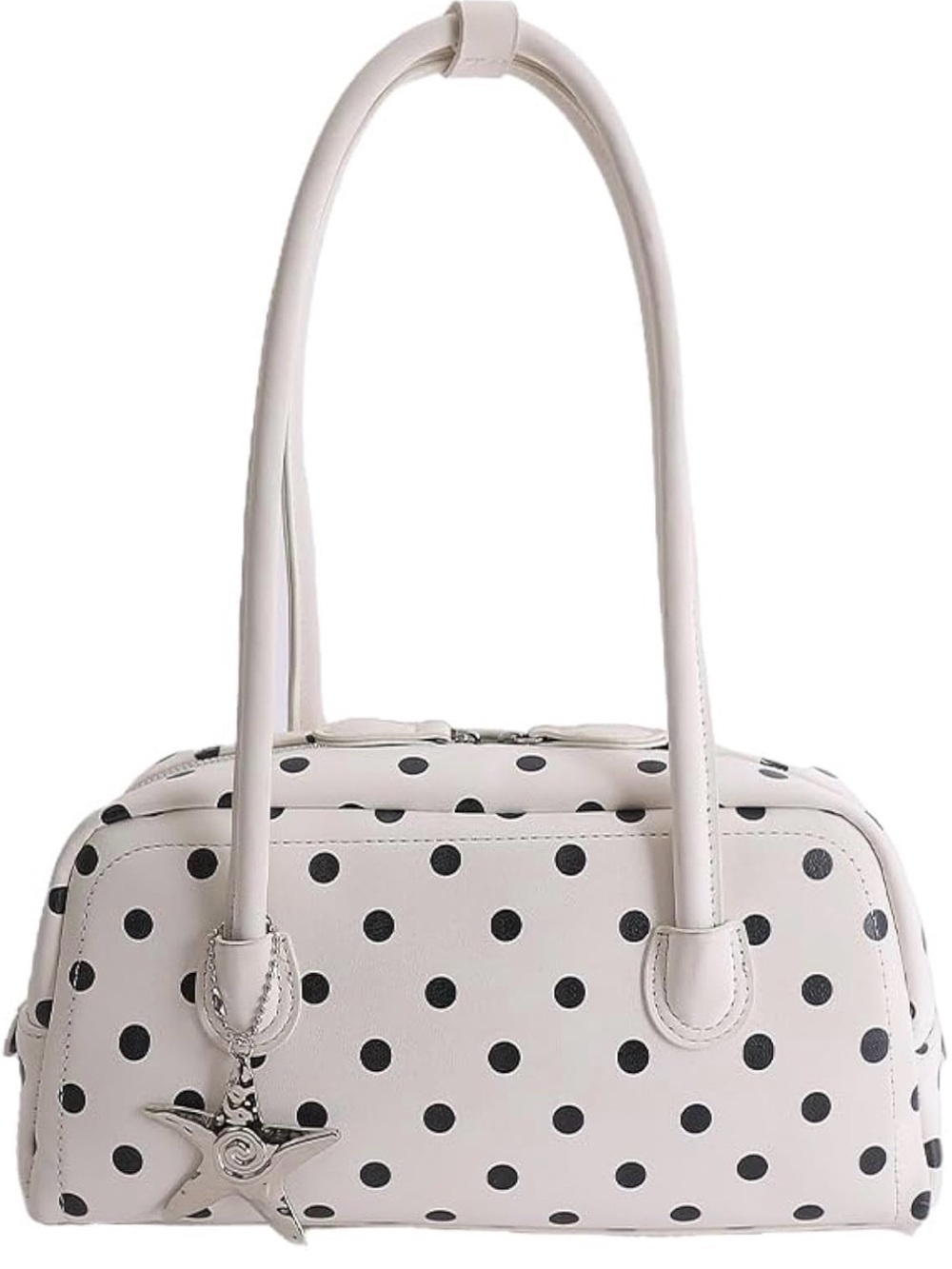 White Polka Dot Shoulder Bag
